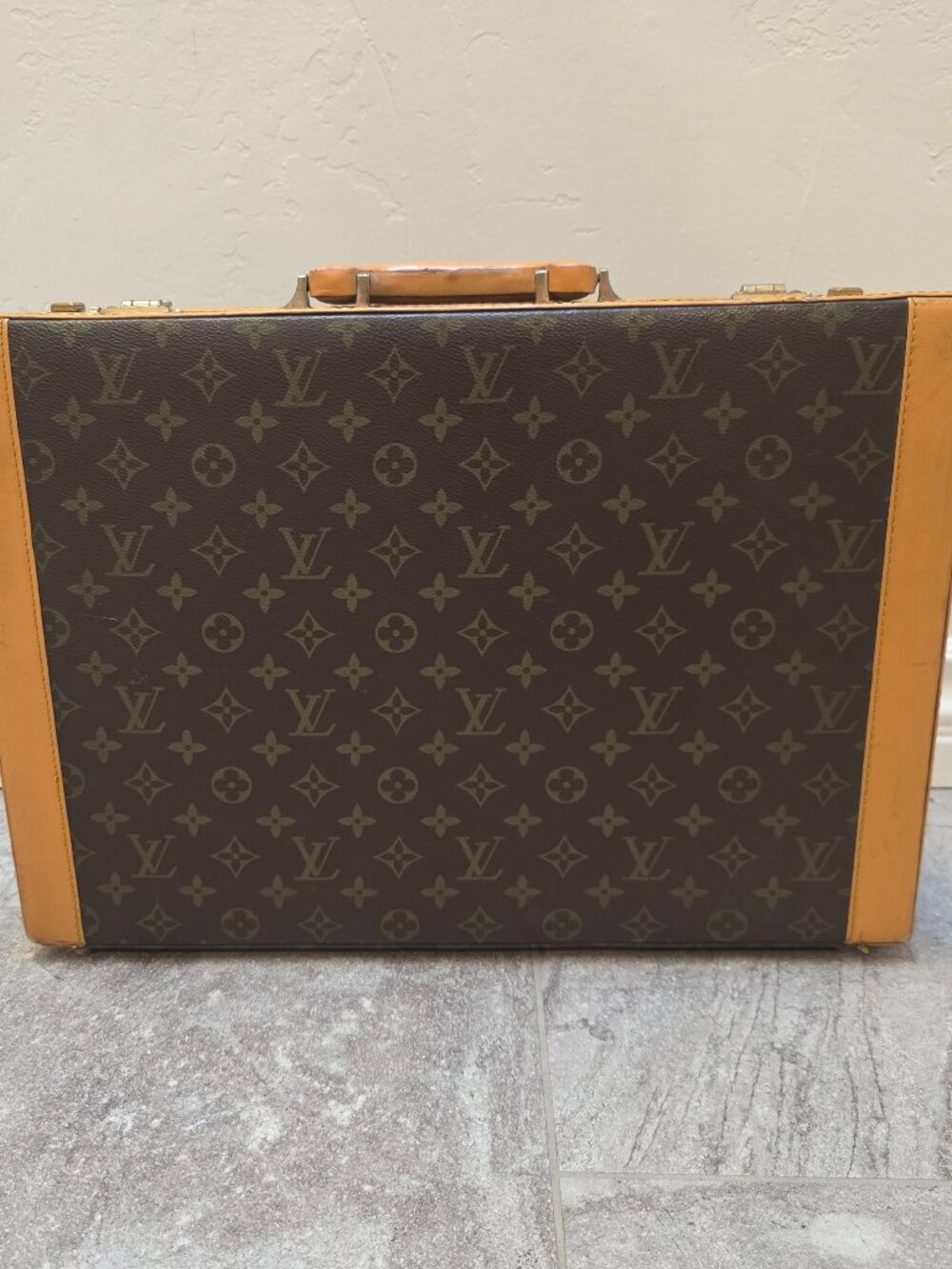Vintage Louis Vuitton President Attache Briefcase Trunk combination lock